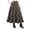 Brown, variant on Women's Fall Winter Plaid Midi Skirt High Waisted A-Line Warm Flannel Maxi Skirts Casual Vintage Tartan Swing Skirt with Pockets