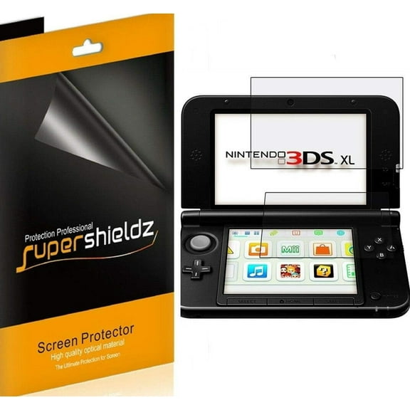 (3 Pack) Supershieldz Designed for Nintendo 3DS XL Screen Protector, High Definition Clear Shield (PET)