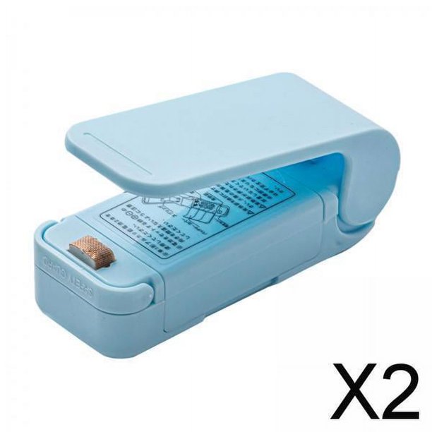 Sellador de bolsas Manual, sellador térmico portátil para bolsas de refrigerios, bolsas de , Chip, paquete de 2-6 2 piezas