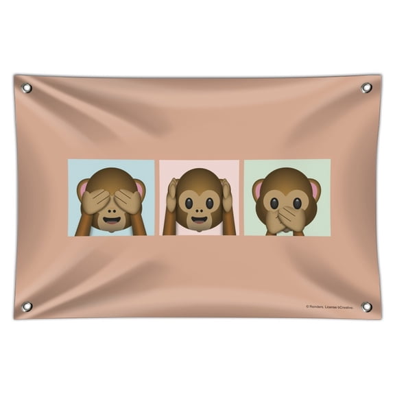 See Hear Speak No Evil Monkeys Chimps Home Business Office Sign