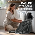 thumbnail image 2 of ZOPZO Short Blackout Curtains for Bathroom, 2 Panels, Dark Gray, 42W x 24L Inch, Noise-Reducing, Thermal Insulated, Room Darkening Drapes, 2 of 10