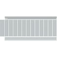 thumbnail image 4 of 32" Height Deluxe Beadboard 8' PVC Wainscoting Kit, (for heights up to 33-5/8"), 4 of 9