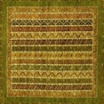 thumbnail image 1 of Ahgly Company Indoor Square Abstract Yellow Modern Area Rugs, 5' Square, 1 of 4
