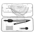 thumbnail image 4 of Compasses Set Geometry Drawing Tool with Protractor Divider Ruler Pencil Lead Eraser, 4 of 7