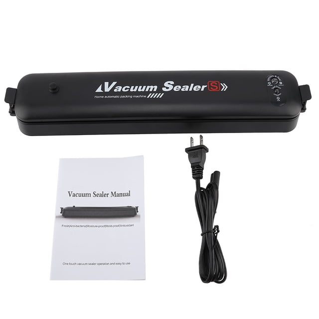 Máquina envasadora al vacío eléctrica compacta para uso doméstico, 100-240 V, enchufe estadounidense, para cocina