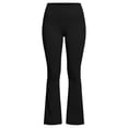 thumbnail image 5 of ClodeEU Women's High Waist Flare Leg Yoga Pants,Solid Color Quick Dry Stretch Workout Leggings Black,Women's Plus L, 5 of 7