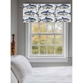 thumbnail image 3 of Coastal Fish Curtain Valances for Windows, Oil Painting Ocean Nautical Beach Kitchen Valance Window Treatment, Light Filtering Block Curtains for Bathroom/Bedroom/Living Room 42'' x 18'', 3 of 9