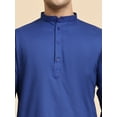 thumbnail image 2 of SKAVIJ Kurta Pajama Set for Men Cotton 2 Piece Top Bottom Traditional Indian Dress Royal Blue L, 2 of 7