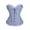 Light Blue, variant on Fgvctg Women's Corset Tops Strapless Lace Up Waist Bustier Lingerie Vintage Overbust Pink Corsets Plus Size Shapewear Bodysuit Top Costume Pink 3XL