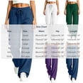 thumbnail image 3 of Cloaraye Sweatpants Women Drawstring Elastic High Waist Wide Leg Pants Solid Color Casual Workout Pants with Pockets, 3 of 6