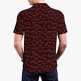 thumbnail image 6 of Salouo Red Skulls 4 for Men's Short Sleeve Polo Shirts,Polo Shirts for Men Performance Short Sleeve Golf Shirt Athletic Casual Collared T-Shirt-Large, 6 of 8