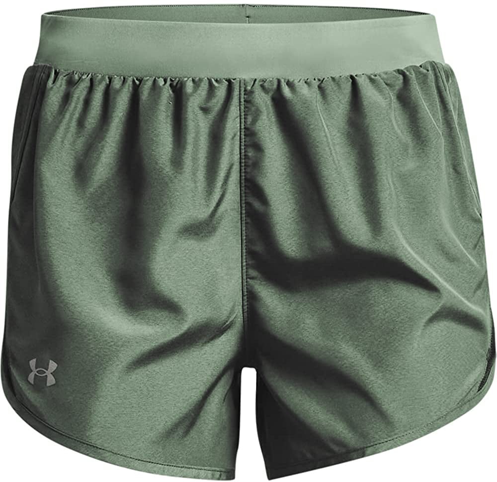 Under Armour Fly By 2.0 Womens Running Shorts Green 