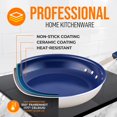 thumbnail image 3 of NutriChef NonStick Frying Pan, 12" Skillet Cooking Pan, Ceramic Pan, Stain- Resistant, Easy to Clean, Compatible with Induction, Gas, and Electric, 3 of 8