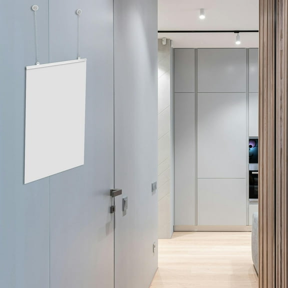 LEORX 2Pcs PVC and Iron Poster Hanger Set for Painting Scroll Display