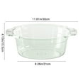 thumbnail image 3 of Steadline Transparent Plastic Wash Basin with Ergonomic Handles - Multi-Purpose Storage Container for Bathroom and Dorm Essentials, 3 of 8