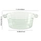 thumbnail image 2 of Lavabo de plástico transparente de gran capacidad y grueso para baños de dormitorios, duradero, ideal para estudiantes y para lavar los pies de bebés. Aestivo | Verde | AESTIVO, 2 of 7
