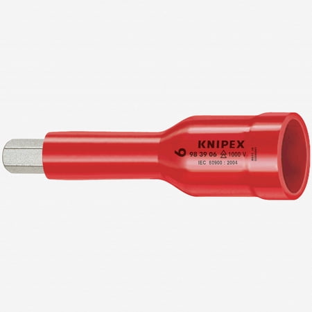 UPC: 0843221017668 | Knipex Insulated 8 mm Hex Driver 3/8  Square Socket