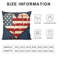 thumbnail image 5 of Heduofu Patriotic American Flag Decorative Throw Pillow Cover, America Porch Outdoor Home Decor Freedom Polka Dots Cushion Case White, 5 of 5