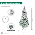 thumbnail image 2 of Árbol De Navidad La Merced Nevado 2.70 m Cepillo Grande Artificial Plástico Resistente, 2 of 3