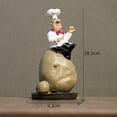 thumbnail image 6 of French Decorative Chef Figurine Ornaments - 3D Resin Home Decoration for Gourmet Kitchen Decorations & Collectible Housewarming, 6 of 6