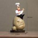 thumbnail image 2 of Figura de chef de resina en miniatura, delicada estatua de chef, modelo para encimera de barra de cocina Sentarse en papa, 2 of 8