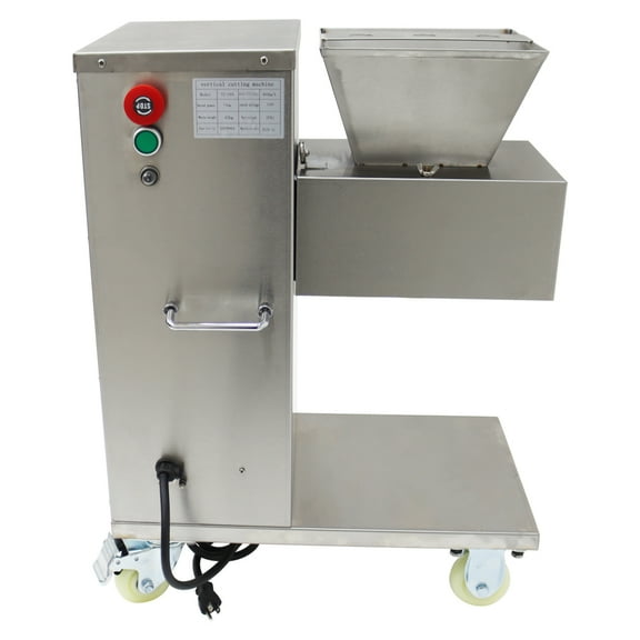 TJ-130L Commercial Meat Slicer Meat Cutting Machine with 20mm Blade Electric Stainless Steel Meat Cutter 110V