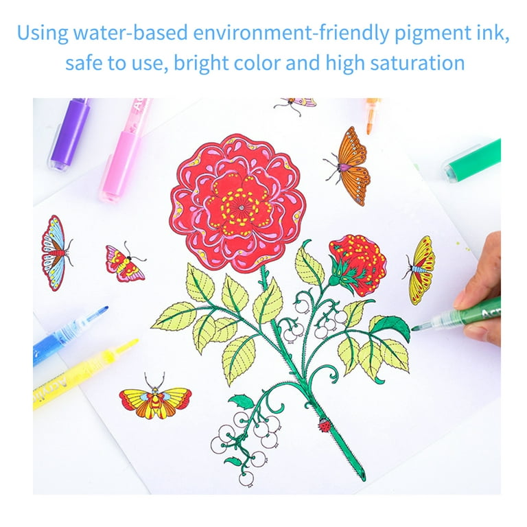 Tomshine Acrylic Paint Marker Pens 28 Vibrant Colors Acrylic Painter Set 0.7mm Pen Bright Color Quick Dry Non Toxic Water Based Paint Pens for Stone
