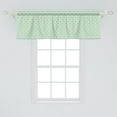 thumbnail image 2 of Ambesonne Mint Window Valance, Retro Circles Geometric, 54" X 18", Seafoam Almond Green, 2 of 3