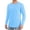 Light Blue-A#31041BB, variant on Ice Silk Men's UPF 50+ Sun Shirt Outdoor Hiking Swimming Quick Dry Crew Neck Long Sleeve Hiking Running Swim Shirt White L