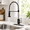 Black&Brushed-Classic, variant on Black&Brushed Classic Pull Down Sprayer High Arc Kitchen Faucet