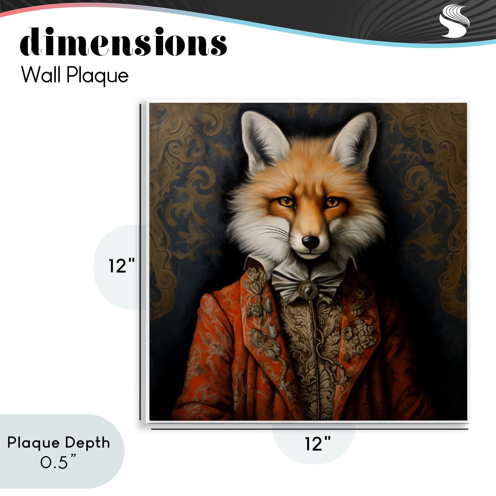 Stupell Industries Mystical Metamorphosis Fox Wall Plaque Art, design by Lazar Studio