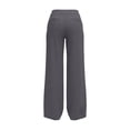 thumbnail image 6 of Bloomae Women's Yoga Dress Pants with Pockets Loose Wide Straight Leg Work Pants Elastic High Waist Dressy Casual Striped Pleated Comfy Flowy Trousers, 6 of 9