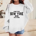 thumbnail image 2 of Hoodies,Kids Long Sleeve Crewneck Sweatshirt Letter Printed Lightweight Blouse Top for Children,Boys Hoodies,Z01 White,5-6 Years, 2 of 5