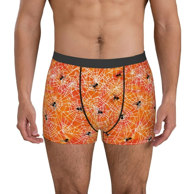 Balery Spider Calzoncillos bóxer para hombre, ropa interior de algodón suave y transpirable con cinturilla de nailon-XX-Large
