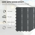thumbnail image 4 of Outsunny 11 Pcs 12" x 12" Plastic Interlocking Deck Tiles for Patio, Grey, 4 of 10