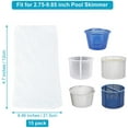 thumbnail image 4 of 15 Pieces Pool Skimmer Socks Pool Filter Saver Socks Net Fine Mesh Filter Sock for Filters, Baskets, and Skimmers Swimming Pool Spa Supplies (White), 4 of 9