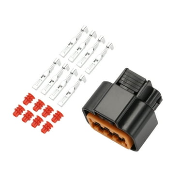 8 Pin Front Headlight Connector Plug Waterproof Female Wire Terminal Connector for Hyundai for Kia 1 Set