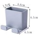 thumbnail image 3 of CHAO Piezas Soporte para Teléfono Celular Montado en la Pared, ABS con Gancho Caja Organizadora de Pared para Soporte de Carga de Teléfono Celular, Caja de Almacenamiento de Control Remoto (A), 3 of 5