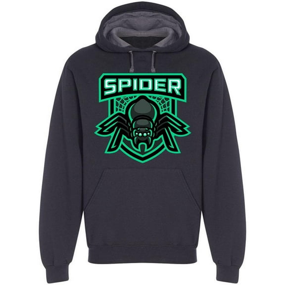 Bright Spider Mascot Desig Hoodie Men -Image by Shutterstock, Male Small