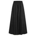 thumbnail image 2 of Pantalones de piernas anchas de verano para mujer, pantalones largos sólidos con cintura elásti Abanopi Pantalones de mujer, 2 of 5