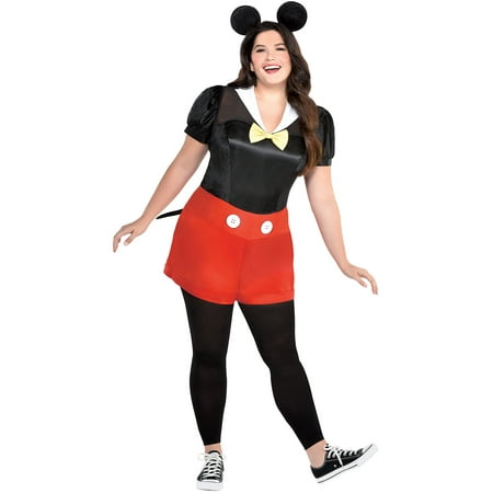 Party City Mickey Mouse Halloween Costume for Women, Plus Size, with Accessories