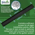 thumbnail image 4 of FlowGuard Gutter Guards 30-Year 6" Commercial Gutter Cover System - Black - 22ft, 4 of 8