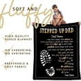 thumbnail image 4 of LHSHID Personalized Stepped Up Dad Blanket Happy Father's Day Blanket Meaninqful Family Quote Custom Name Stepdad Birthday Super Soft Flannel Warm Throw Blanket for Couch Bed, 4 of 8