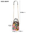 thumbnail image 2 of FORMRS Crossbody Bag for Women Quilted Travel Shoulder Cell Phone Purse with Chain Strap Handbag, Pink Floral Blooms, 2 of 7