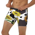 thumbnail image 3 of Salouo Sunflowers Country Pattern Men's Boxer Briefs, Soft & Breathable Underwear Elastic Waistband Briefs for Men,1-Pack, 3 of 7