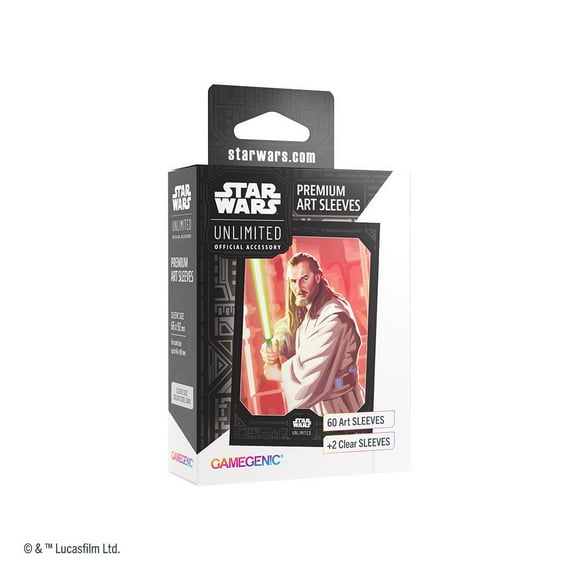 Star Wars Unlimited Legends of the Force Premium Art Sleeve Qui-Gon Jinn By Gamegenic