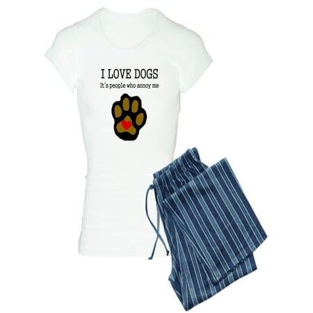 

CafePress - I Love Dogs People Annoy Me Pajamas - Women s Light Pajamas