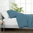 thumbnail image 5 of Bare Home Luxury 3 Piece Duvet Cover and Sham Set - Premium 1800 Ultra-Soft Brushed Microfiber - Hypoallergenic, Easy Care, Wrinkle Resistant (King, Coronet Blue), 5 of 6