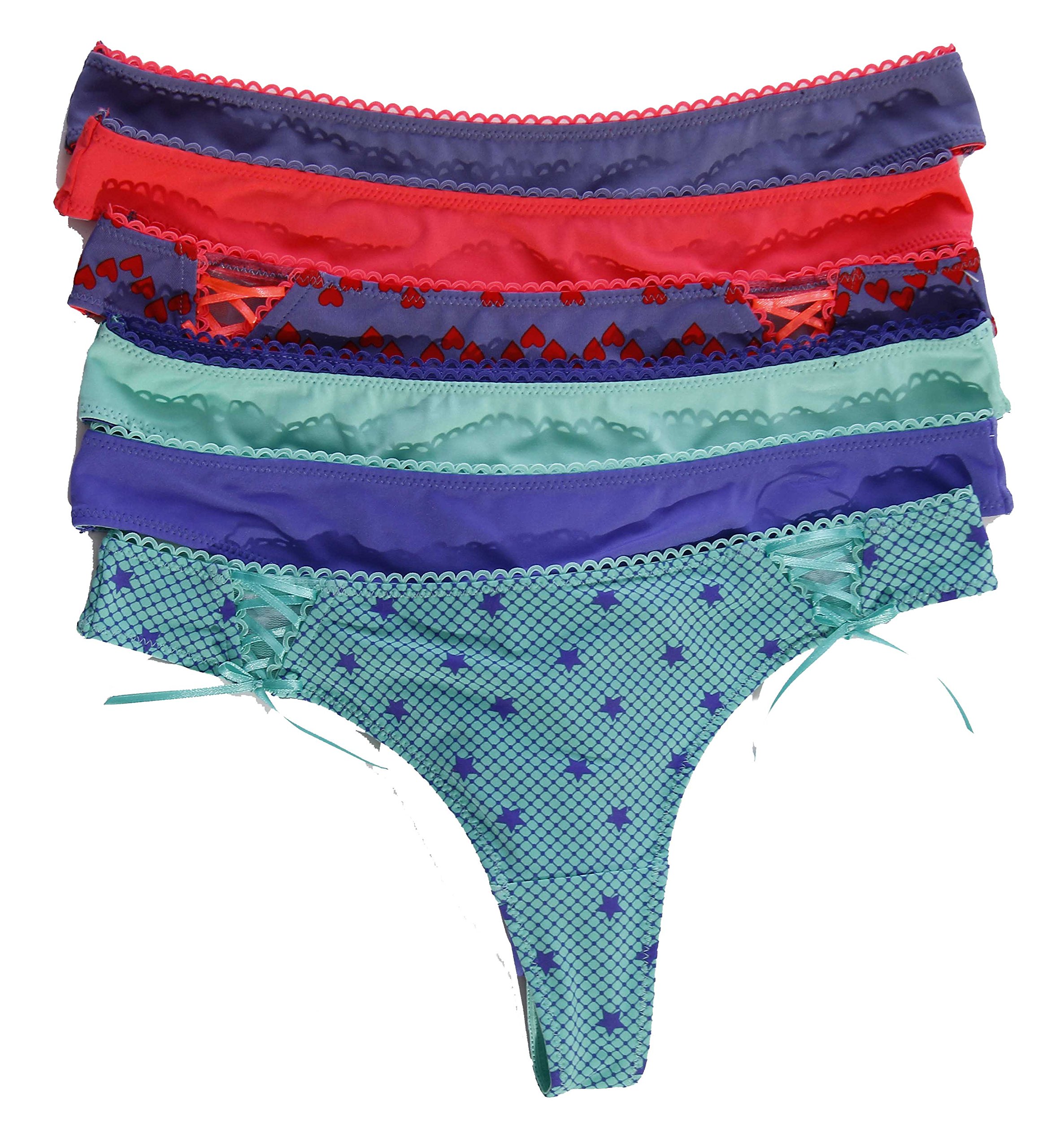 Lingerie & Underwear Panties Pack of 6 Just Intimates Bikini ...