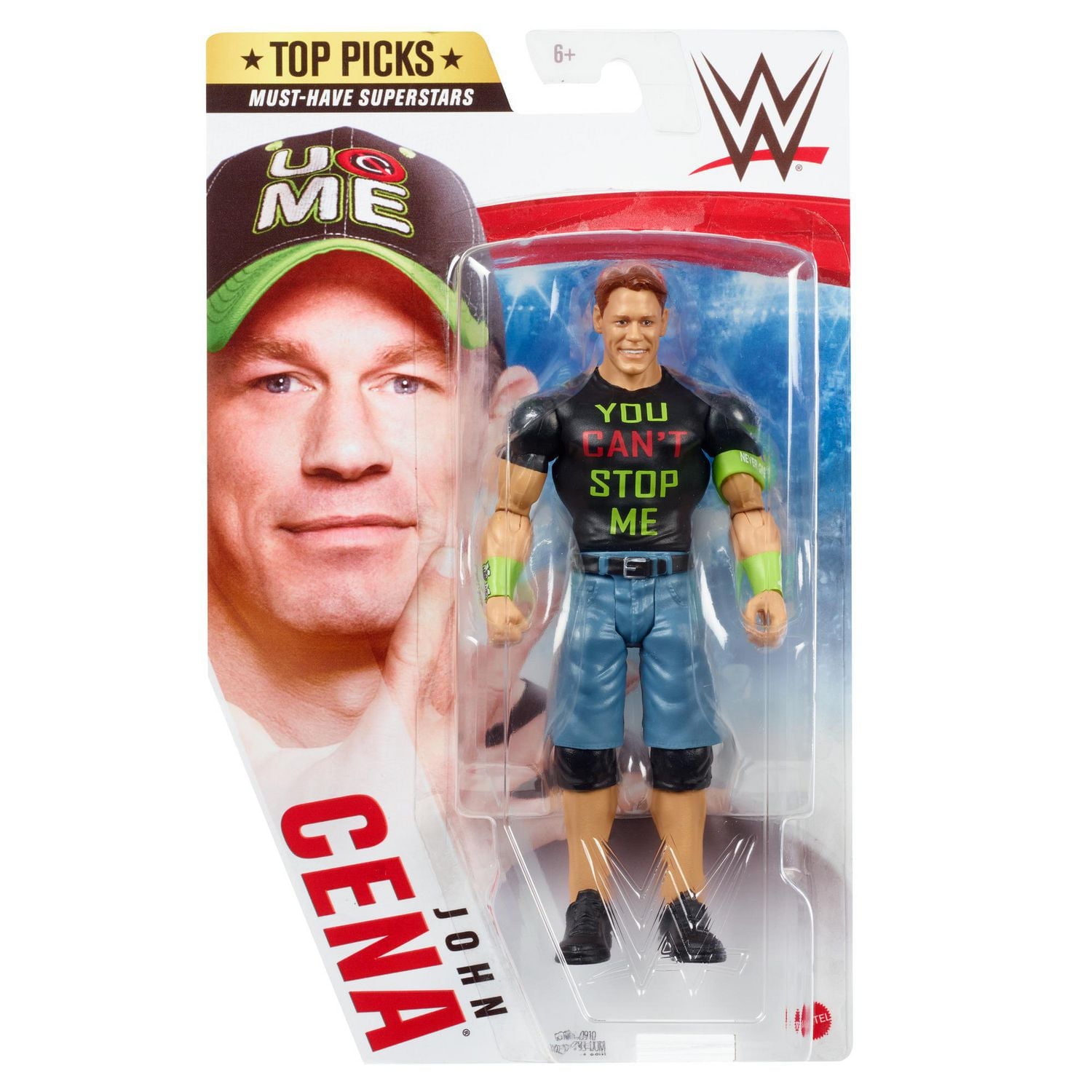 ​WWE Top Picks John Cena Action Figure, 6-in / 15.24-cm Posable Collectible & Gift for Ages 6 Years Old & Up